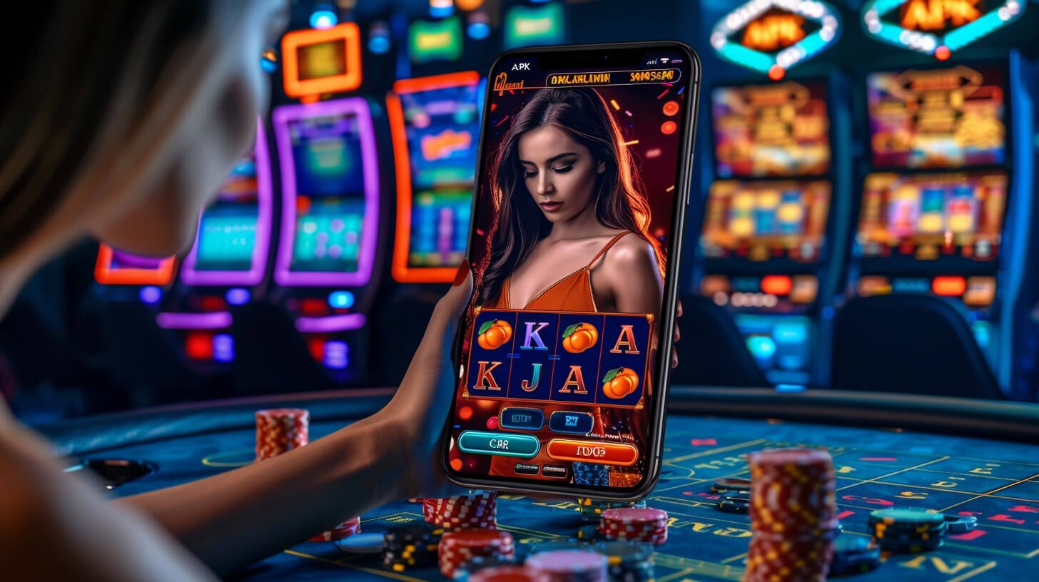 Android phone showing ahh77 online slots game on mobile browser Philippines